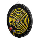 GOLD HYPER LABYRINTH, zwart Dartbord (Voorkant Rechts)