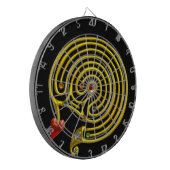 GOLD HYPER LABYRINTH, zwart Dartbord (Voorkant Links)