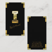 Gold I Initiaal en Visitekaartje aan de grenzen (Voorkant / Achterkant)
