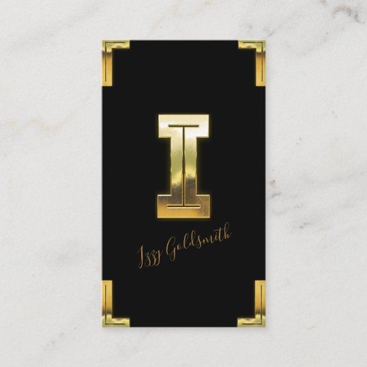 Gold I Initiaal en Visitekaartje aan de grenzen (Voorkant)