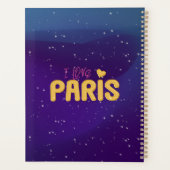 Gold I Love Paris Eiffel Tower Planner (Achterkant)
