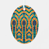 GOLD ICONS MOZAÏEK Metal Circle Ornament (Voorkant links)