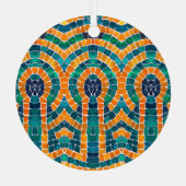 GOLD ICONS MOZAÏEK Metal Circle Ornament (Achterkant)