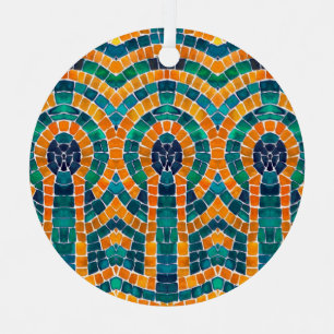 GOLD ICONS MOZAÏEK Metal Circle Ornament