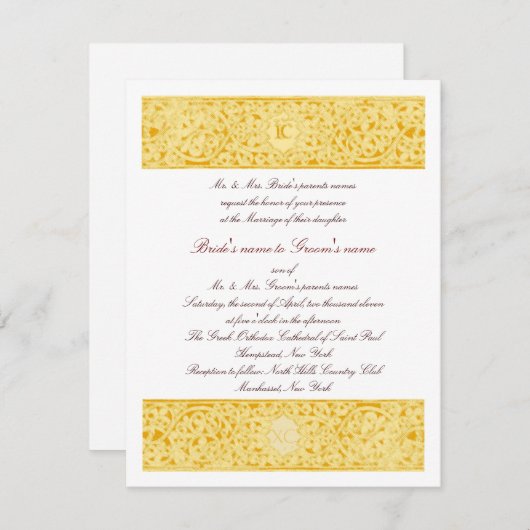 Gold ICXC Kaart (Voorkant / Achterkant)