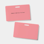 Gold ID Badge Magnetic Name Tag Staff (Voor- en achterkant)