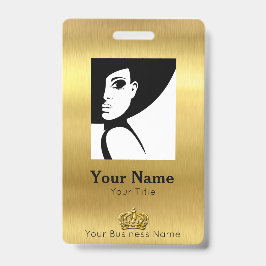 Gold ID werknemer Badge