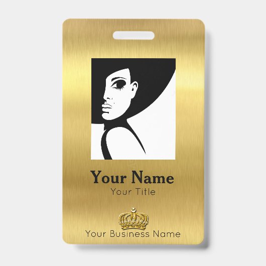 Gold ID werknemer Badge (Voorzijde)