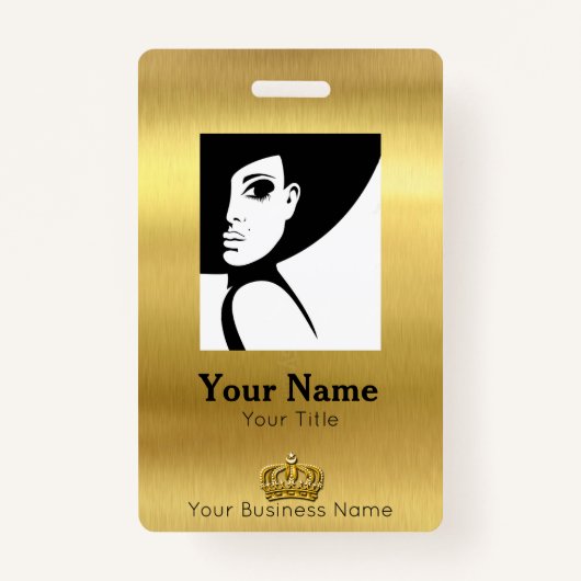 Gold ID werknemer Badge (Voorkant)