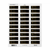 Gold Ideogram Dog Chinees Jaar Zodiac Birthday RAL Etiket (Full Sheet)