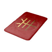 Gold Ideogram Ram Chinees Jaar Zodiac Birthday B Badmat (Gekanteld)