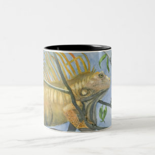 Gold Iguana-Mok Tweekleurige Koffiemok