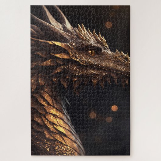 Gold Illumined Dragon Legpuzzel (Verticaal)