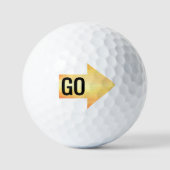 Gold Impact Arrow Golfballen (Voorkant)