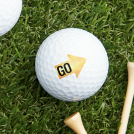 Gold Impact Arrow Golfballen