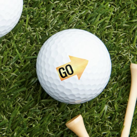 Gold Impact Arrow Golfballen