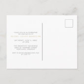 Gold In The Stars Foto Afstuderen Briefkaart (Achterkant)