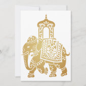 Gold Indian Elephant Kaart (Voorkant)
