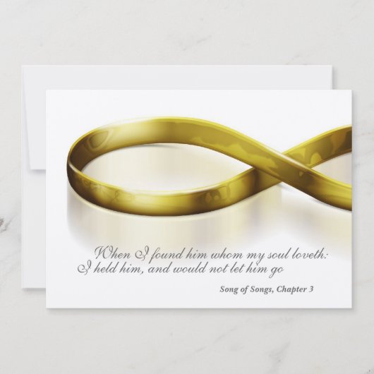 Gold Infinity Rings Kaart (Voorkant)