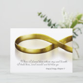 Gold Infinity Rings Kaart (Staand voorkant)