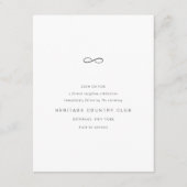 Gold Infinity Symbool Minimale grafische behuizing Informatiekaartje (Voorkant)