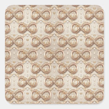 Gold Infinity Wedding Gift Stickers