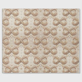 Gold Infinity Wrapping Paper Cadeaupapier (Vlak)