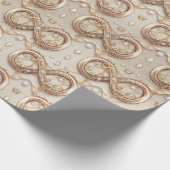 Gold Infinity Wrapping Paper Cadeaupapier (Hoek)