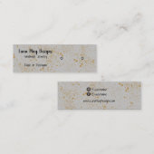 Gold Ink SplatterJewelry Display Visitekaartje (Voorkant / Achterkant)