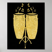 Gold Instruments - Conga drummer Poster (Voorkant)