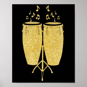Gold Instruments - Conga drummer Poster
