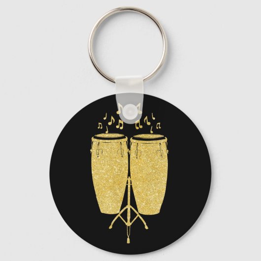 Gold Instruments - Conga drummer Sleutelhanger (Voorkant)