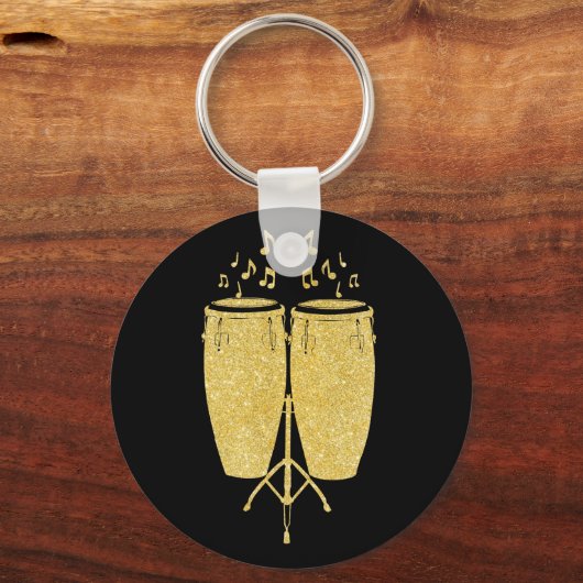 Gold Instruments - Conga drummer Sleutelhanger (Voorkant)