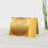 Gold International Weihnachten Navidad Greep Feestdagen Kaart (Voorkant)