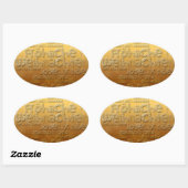 Gold International Weihnachten Navidad O Sticker (Vel)