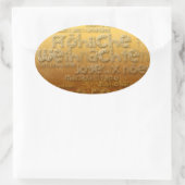 Gold International Weihnachten Navidad O Sticker (Tas)