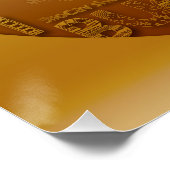 Gold International Weihnachten Navidad Xmas Poster (Hoek)