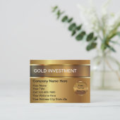 Gold Investment Visitekaartje (Staand voorkant)