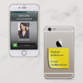 Gold iPhone 6 Visitekaartje met sticker (Voorkant / Achterkant)