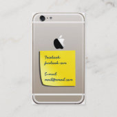 Gold iPhone 6 Visitekaartje met sticker (Achterkant)