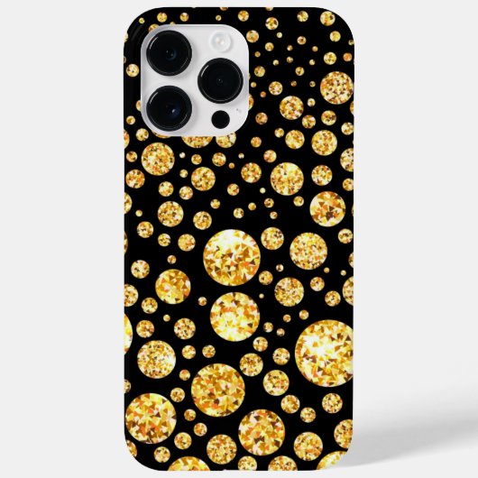 GOLD IRIDESCENT DIAMOND KIJK Case-Mate iPhone CASE (Achterkant)
