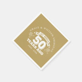 Gold is net getrouwd met 50ste Jubileum Servet (Hoek)