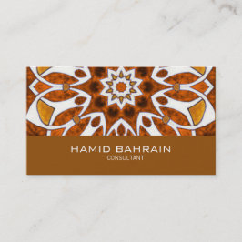 Gold Islamic Geometric design Visitekaartje