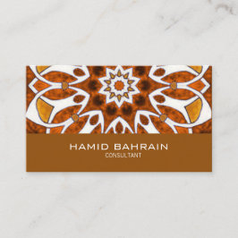 Gold Islamic Geometric design Visitekaartje