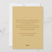 Gold Islamic Pattern Eid Mubarak Family Photo Card Feestdagenkaart (Achterkant)