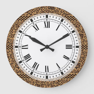 Gold Italian Renaissance Floral Grote Klok