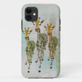  Gold & Jade Giraffes iPhone Case (Achterkant)