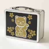 Gold Japanese Maneki-neko (Achterkant)