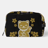 Gold Japanese Maneki-neko Toilettasje (Achterkant)