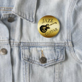 GOLD JAZZ GUITAR RONDE BUTTON 5,7 CM (In situ)